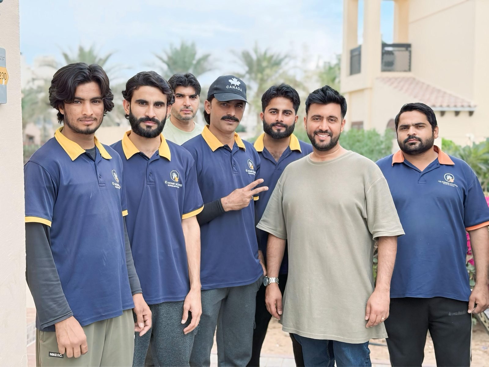 Villa movers and relocation team in Dubai with a happy villa customer